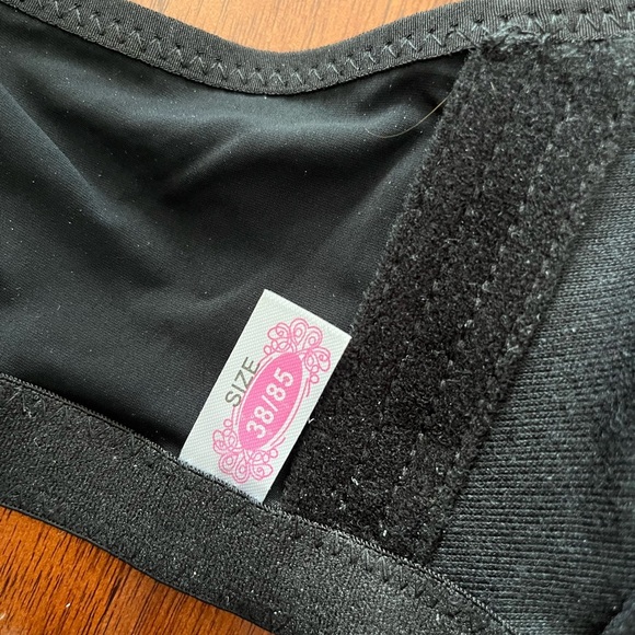 Shein Black Lace Bra with sequins - Picture 3 of 6